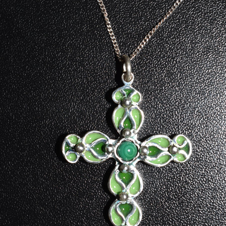 Enameled Cross (Pendant)
