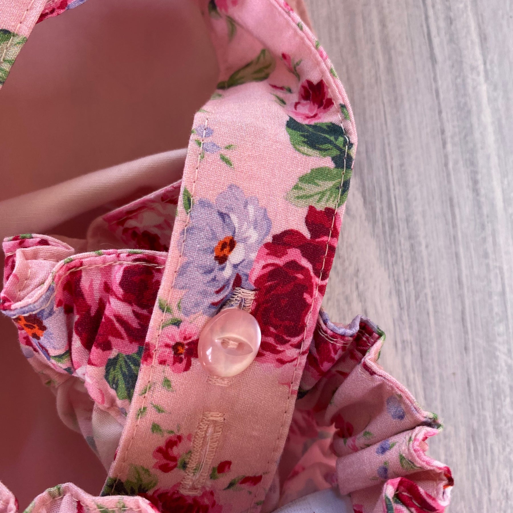 Pink Dahlia Astoria Romper Handmade Size 0