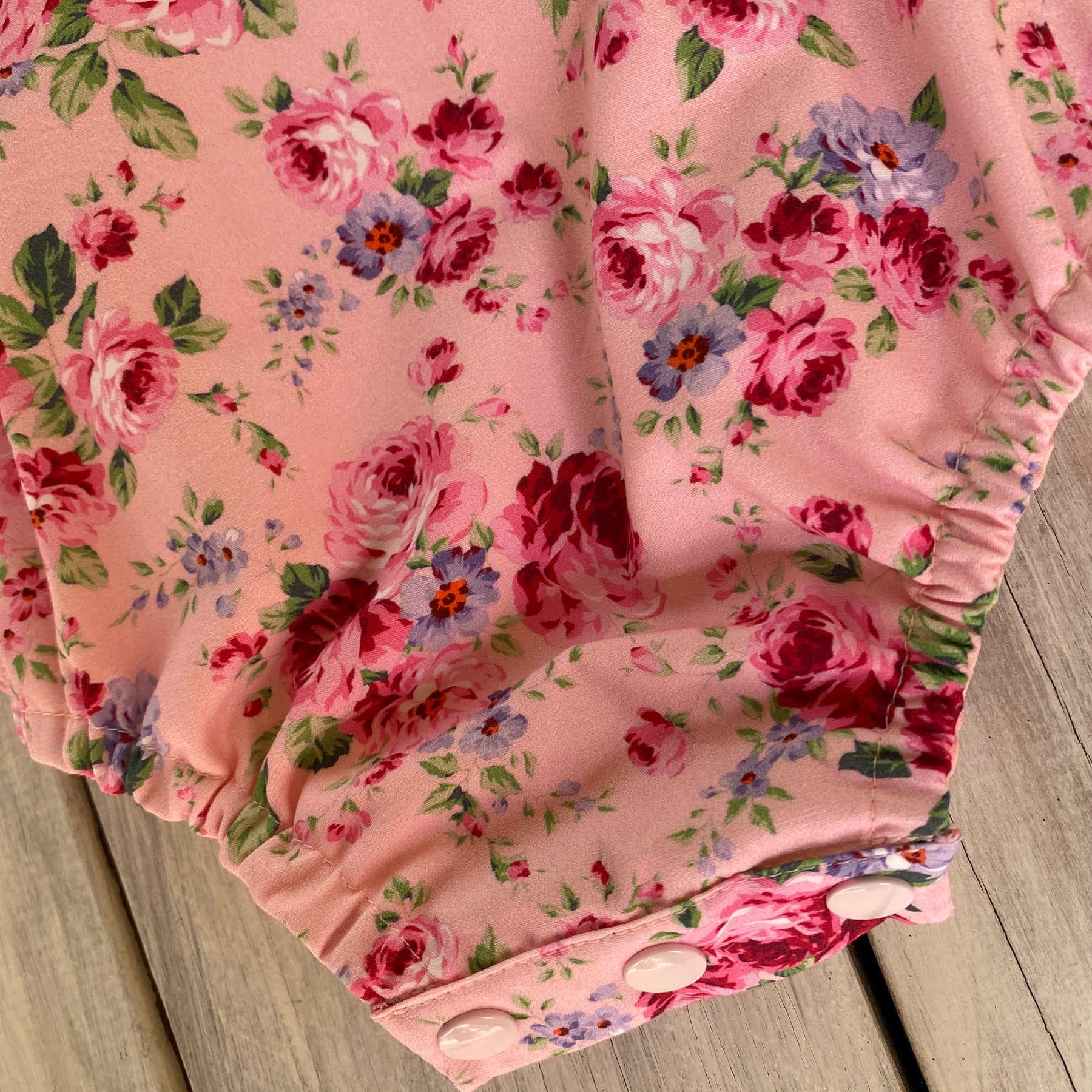 Pink Dahlia Astoria Romper Handmade Size 0