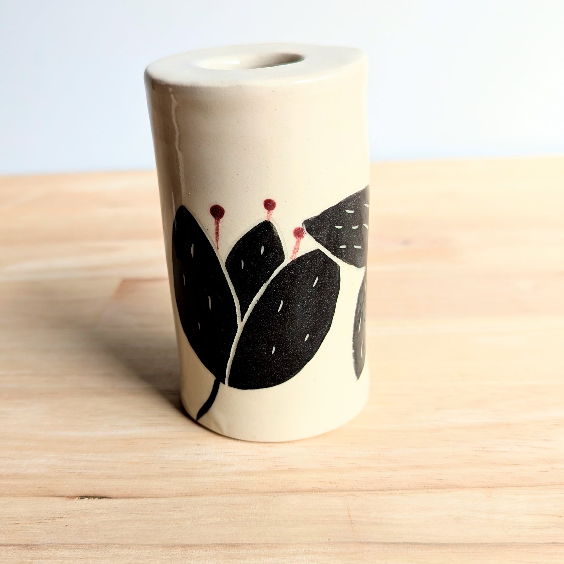 Cylinder Flower Vase| Handmade Vase with Dried Floral Posy | Bright Vase| Mother's Day Gift Idea