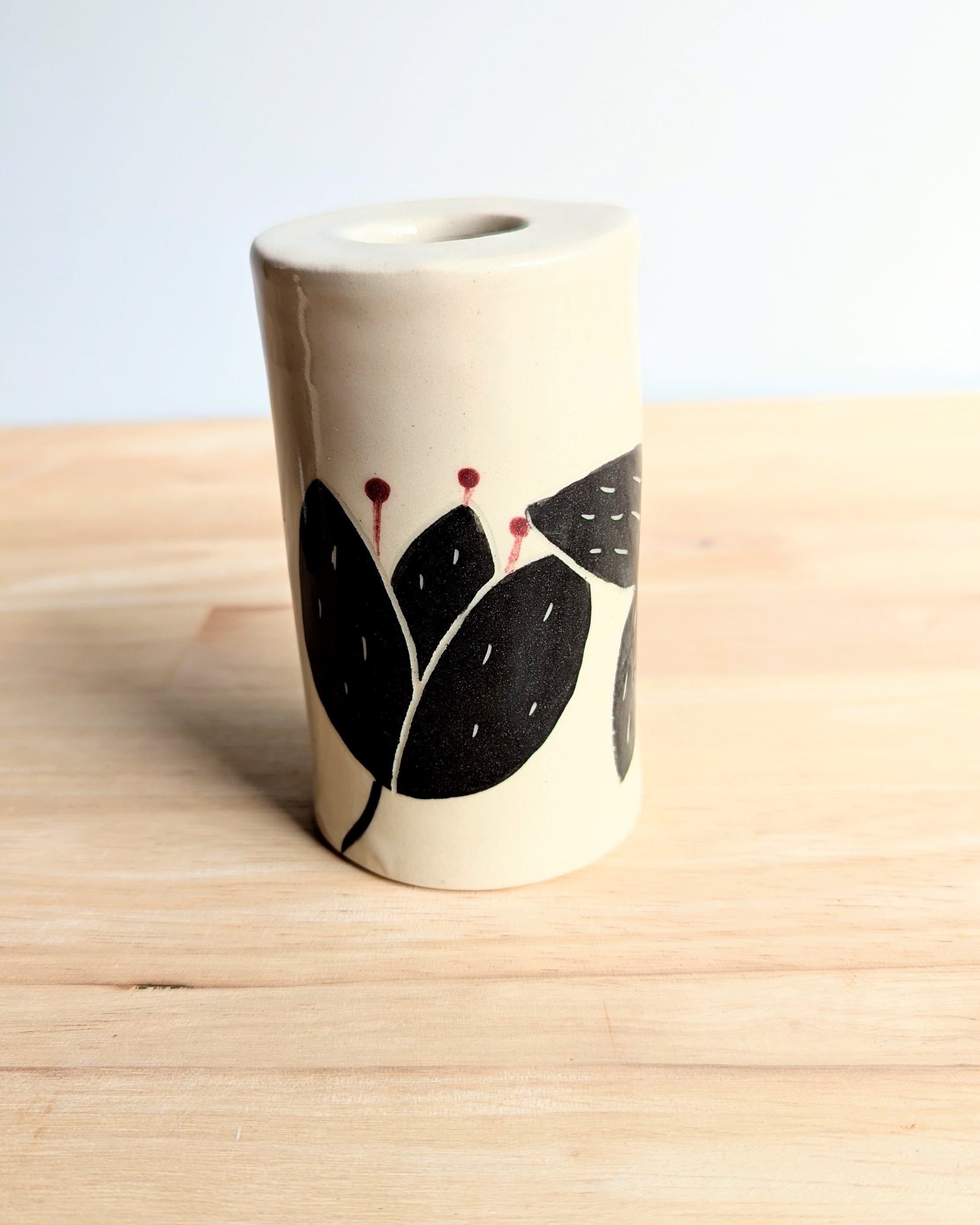Cylinder Flower Vase| Handmade Vase with Dried Floral Posy | Bright Vase| Mother's Day Gift Idea