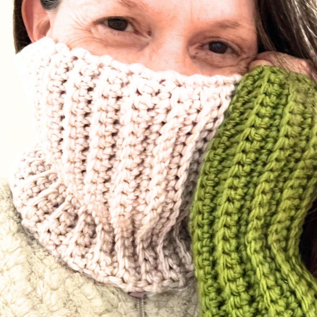 Neck Buff | Head Warmer - Warm Aussie Merino Wool - magnolia white
