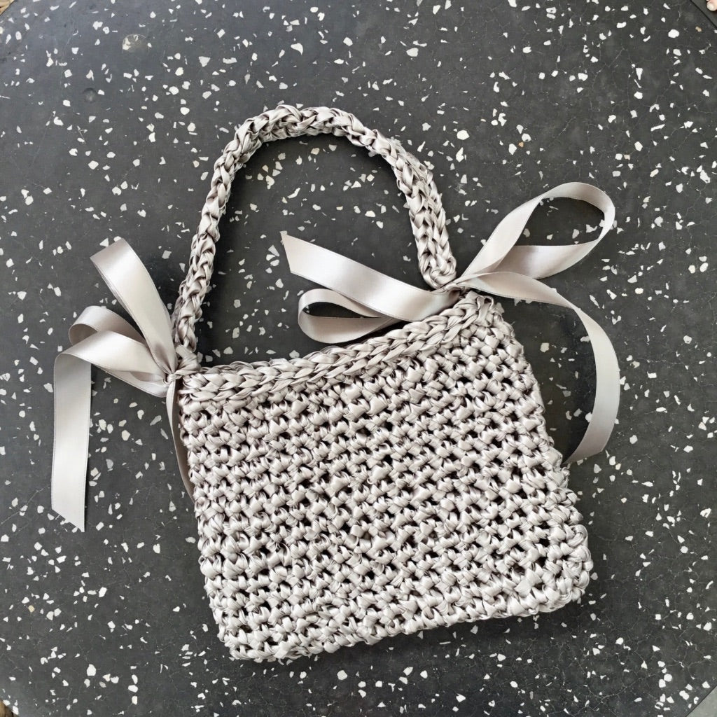 Crocheted Ribbon Handbag