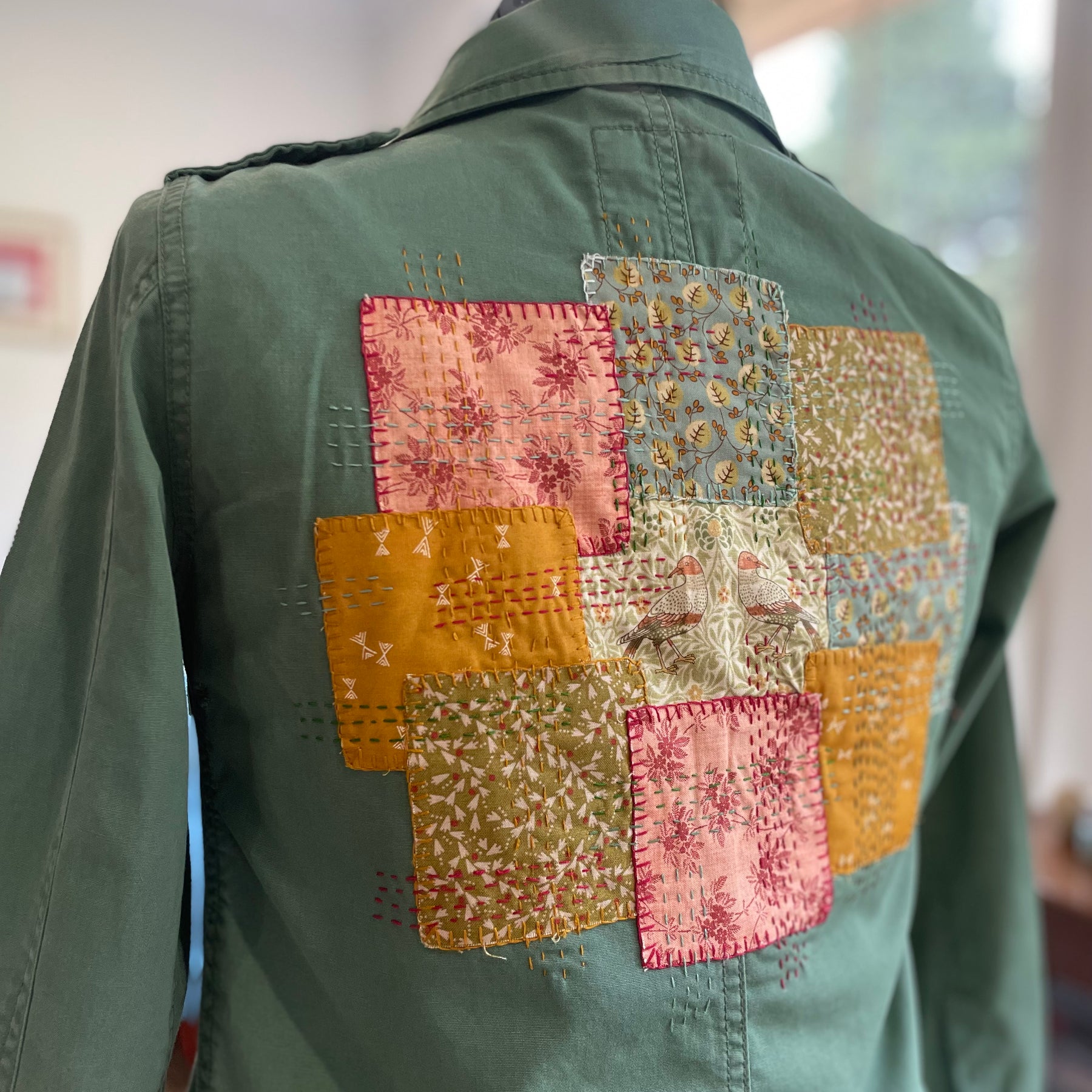 Upcycled Kids Sashiko Patchwork Jacket, Handmade Australia