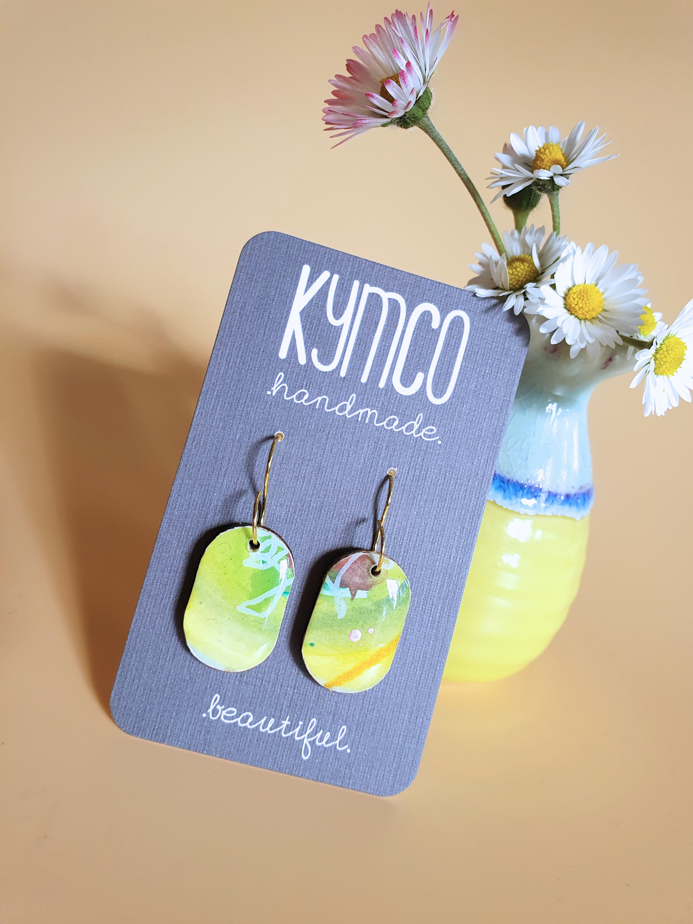 The Tutti Frutti Collection | Resin art jewellery | Medium and large dangle earrings