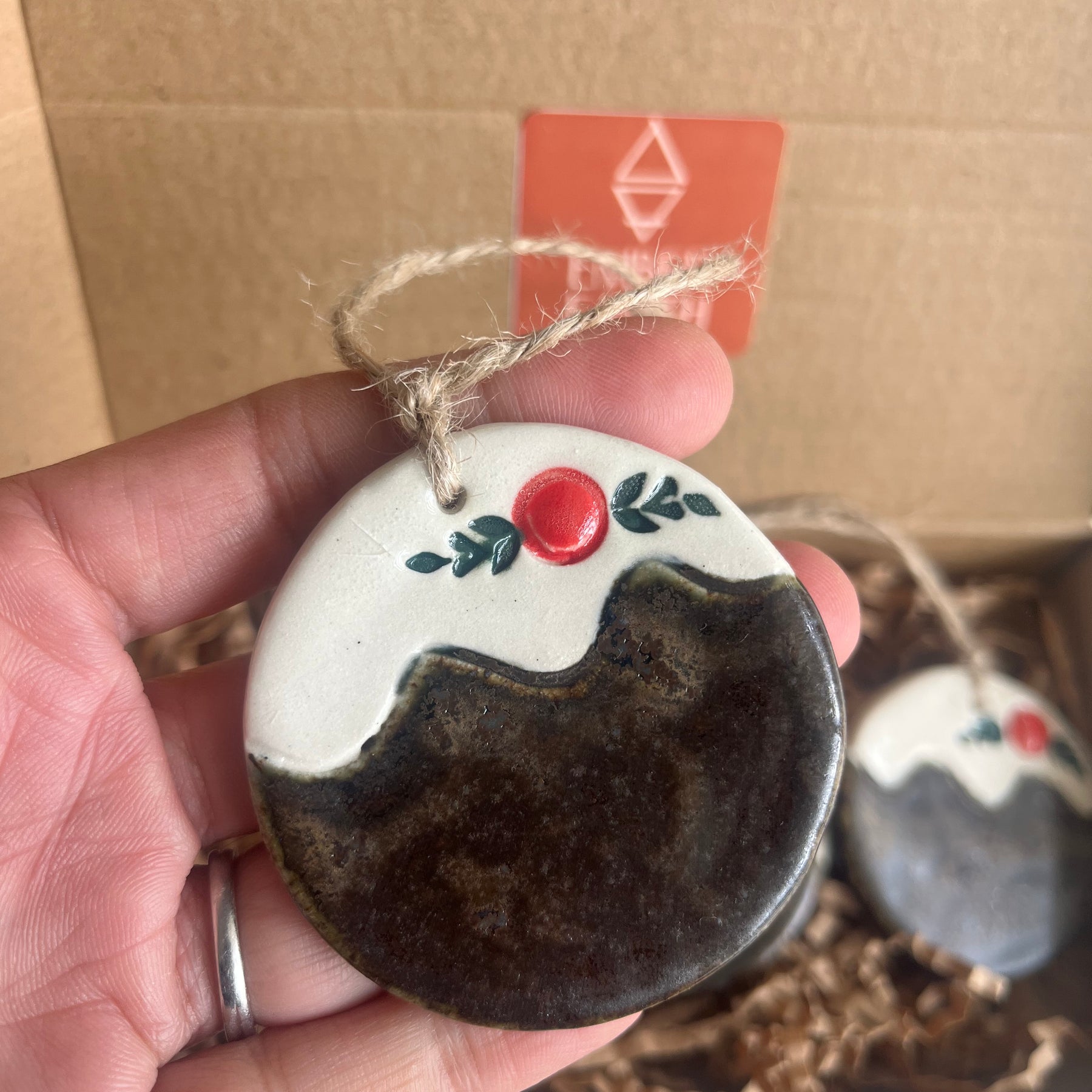 Christmas Pudding Ornaments - Set of 3