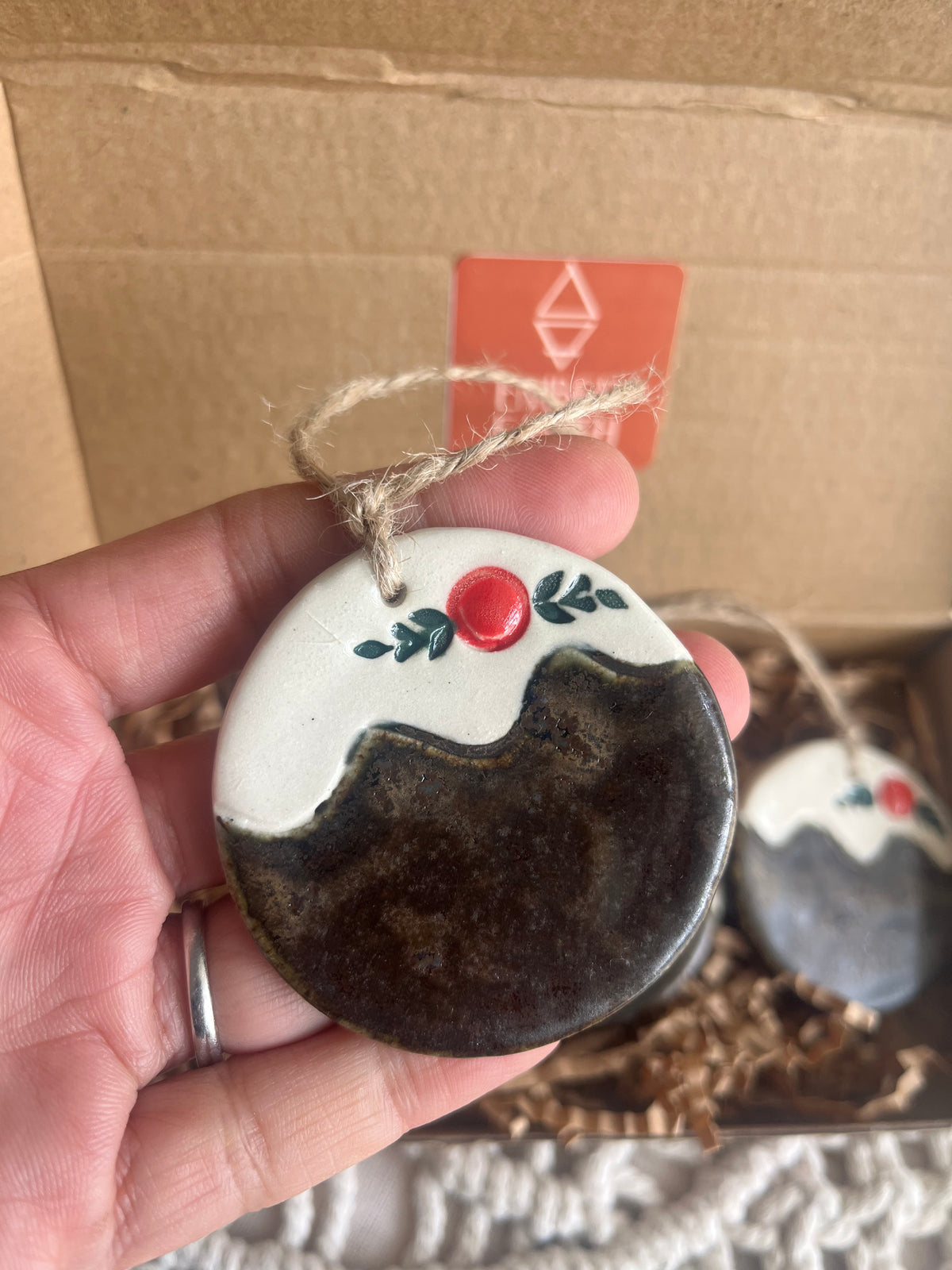 Christmas Pudding Ornaments - Set of 3