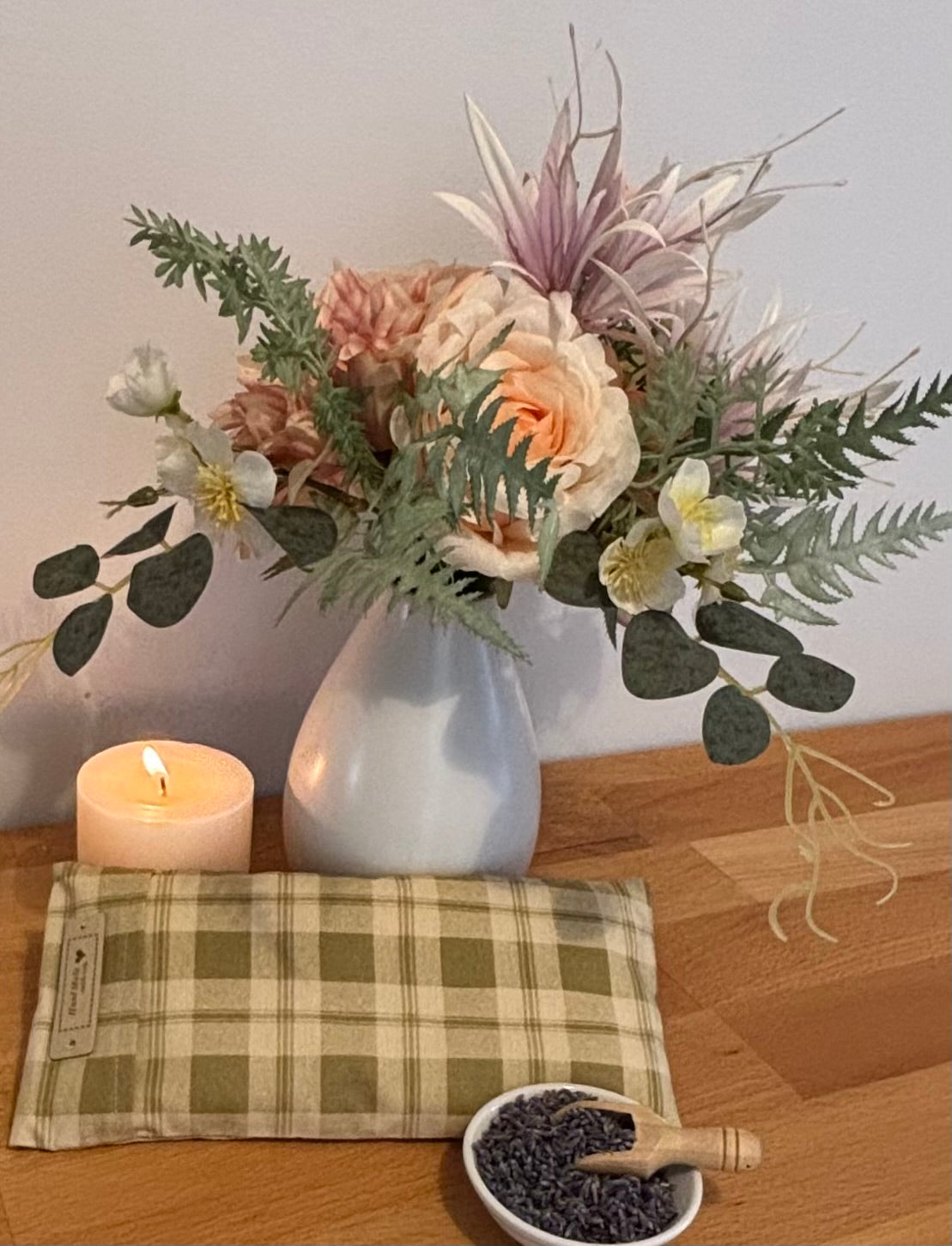 Lavender Eye Pillows with removable pillowcase