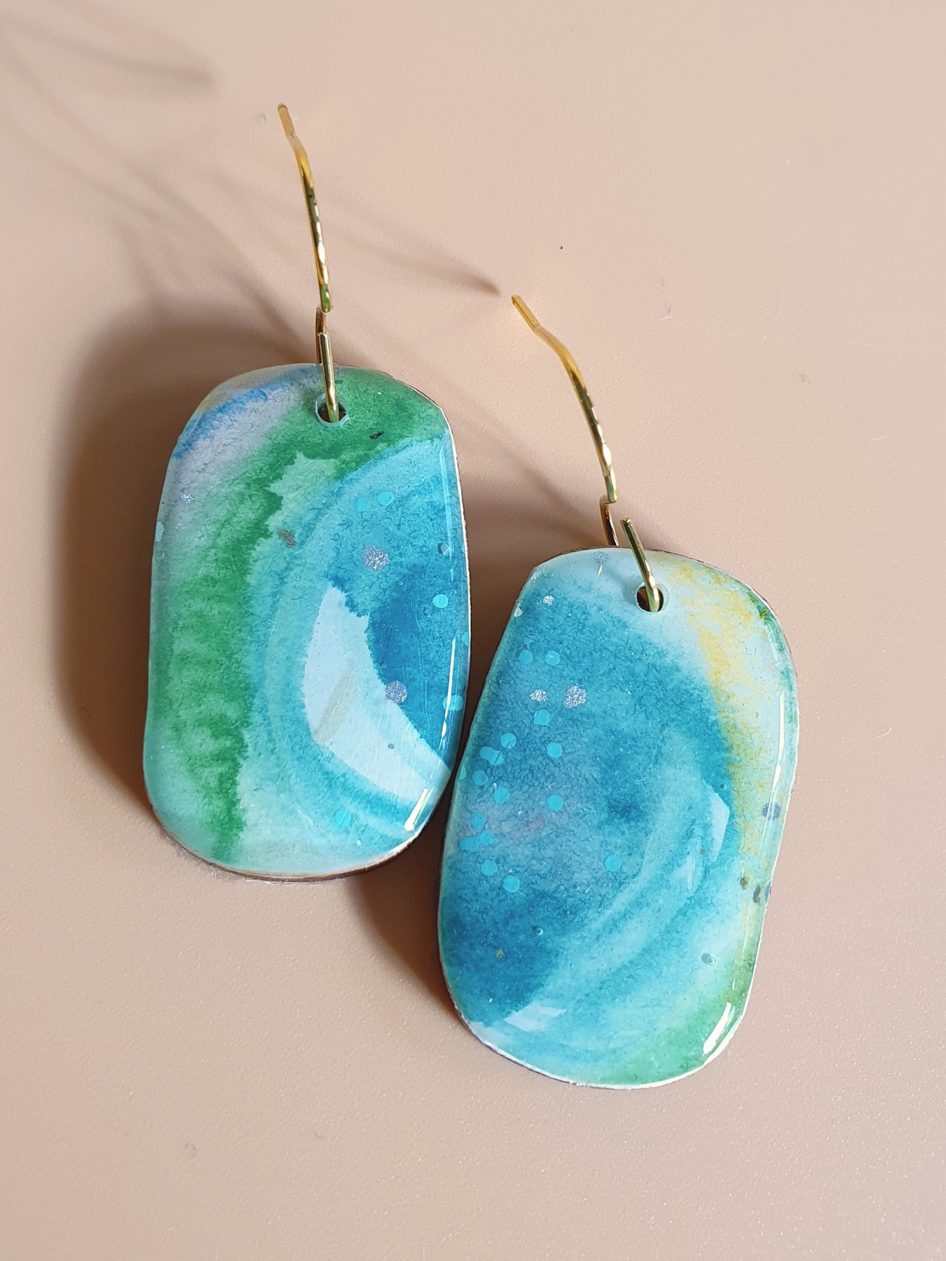 The Tutti Frutti Collection | Resin art jewellery | Medium and large dangle earrings