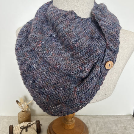 'Berry Bliss' Crocheted Scarf Wrap