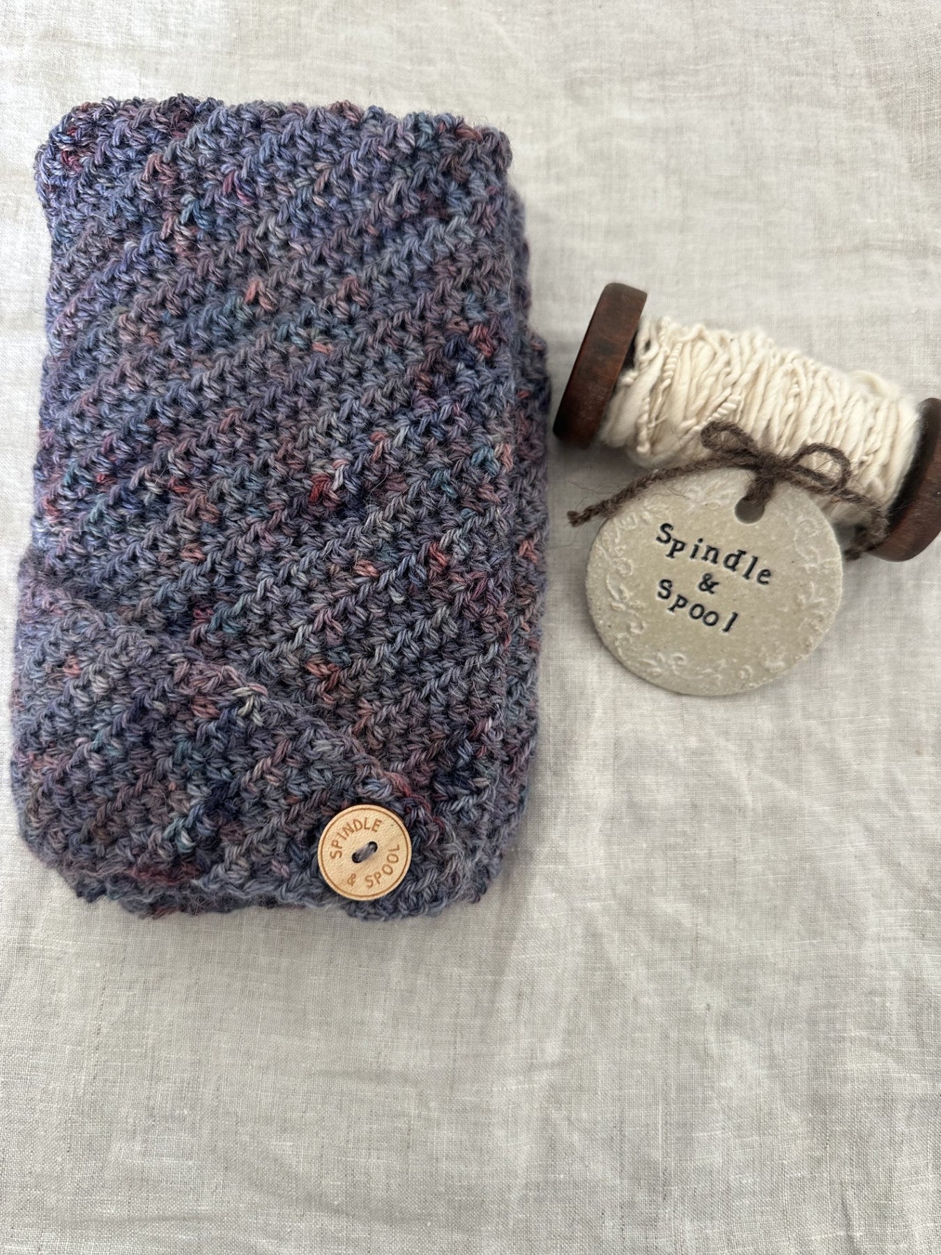 'Berry Bliss' Crocheted Scarf Wrap