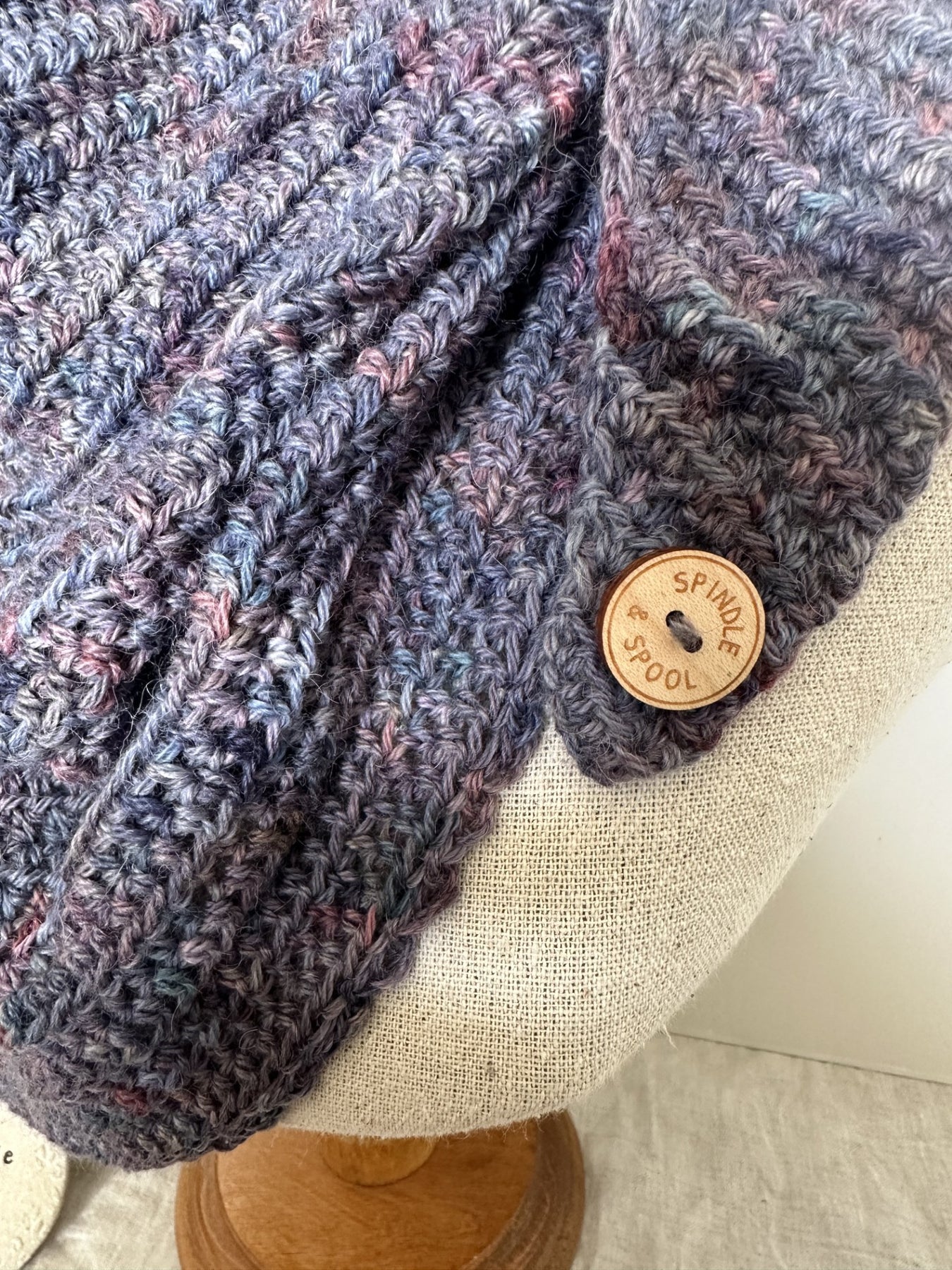 'Berry Bliss' Crocheted Scarf Wrap