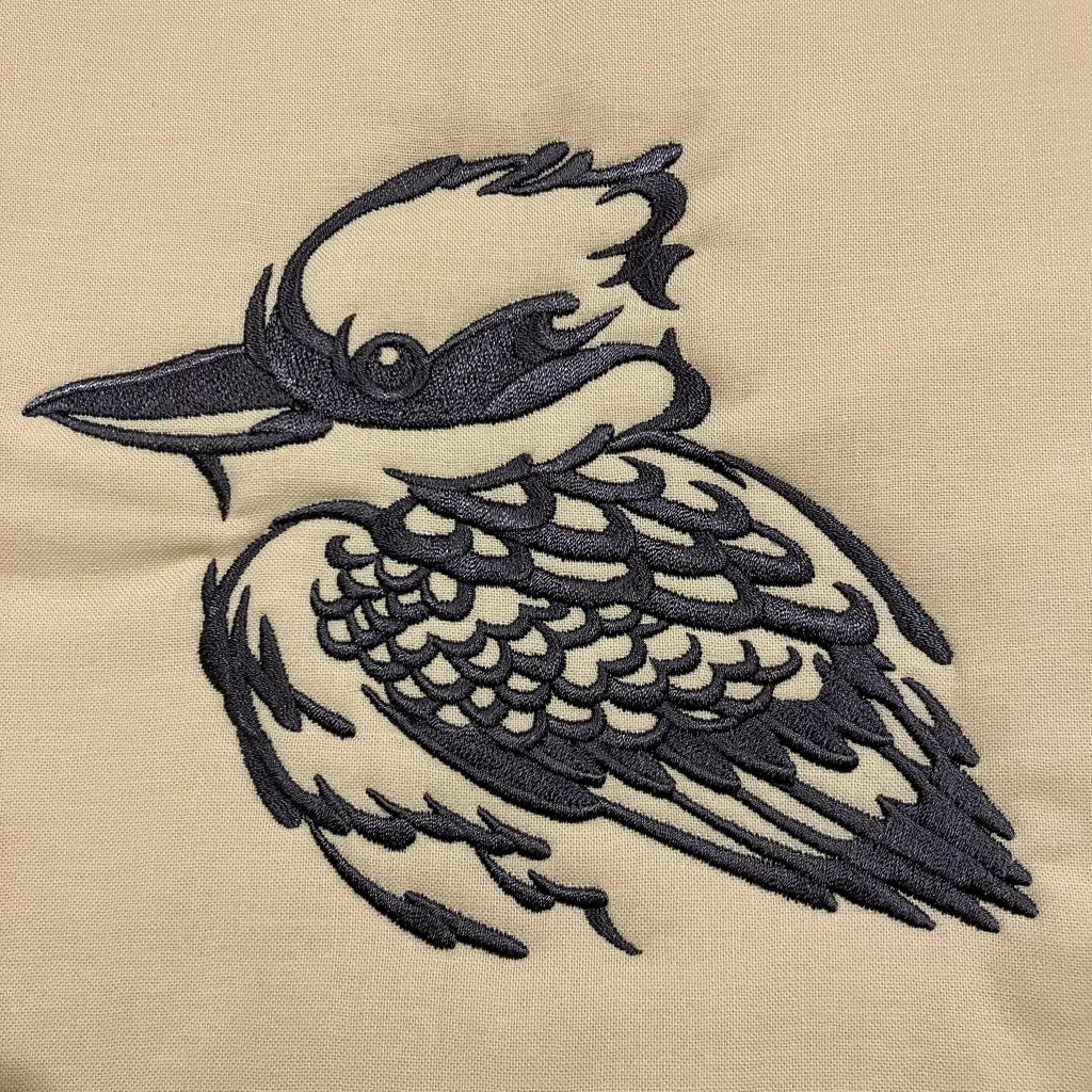 handmade Australian native quilted - kookaburra