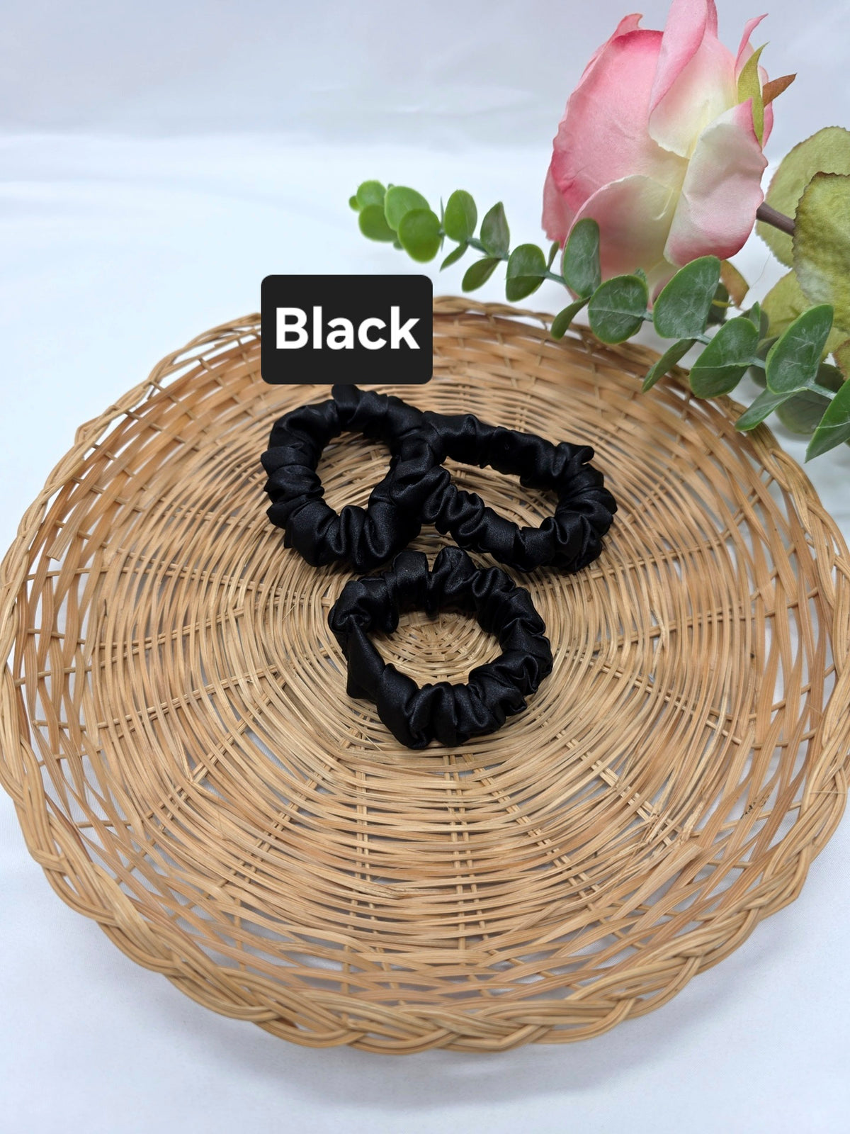 Mini Satin Scrunchies, Ponytail Bands, Handmade Hair ties