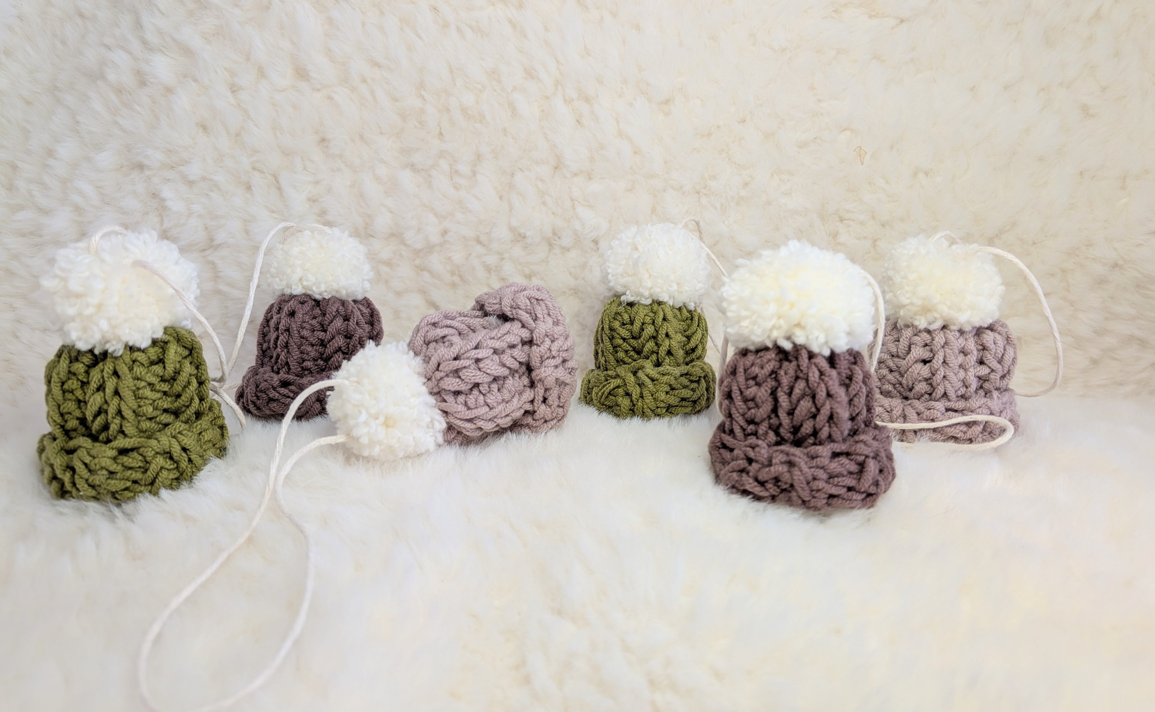 Christmas Mini Beanie Decoration Set of 6