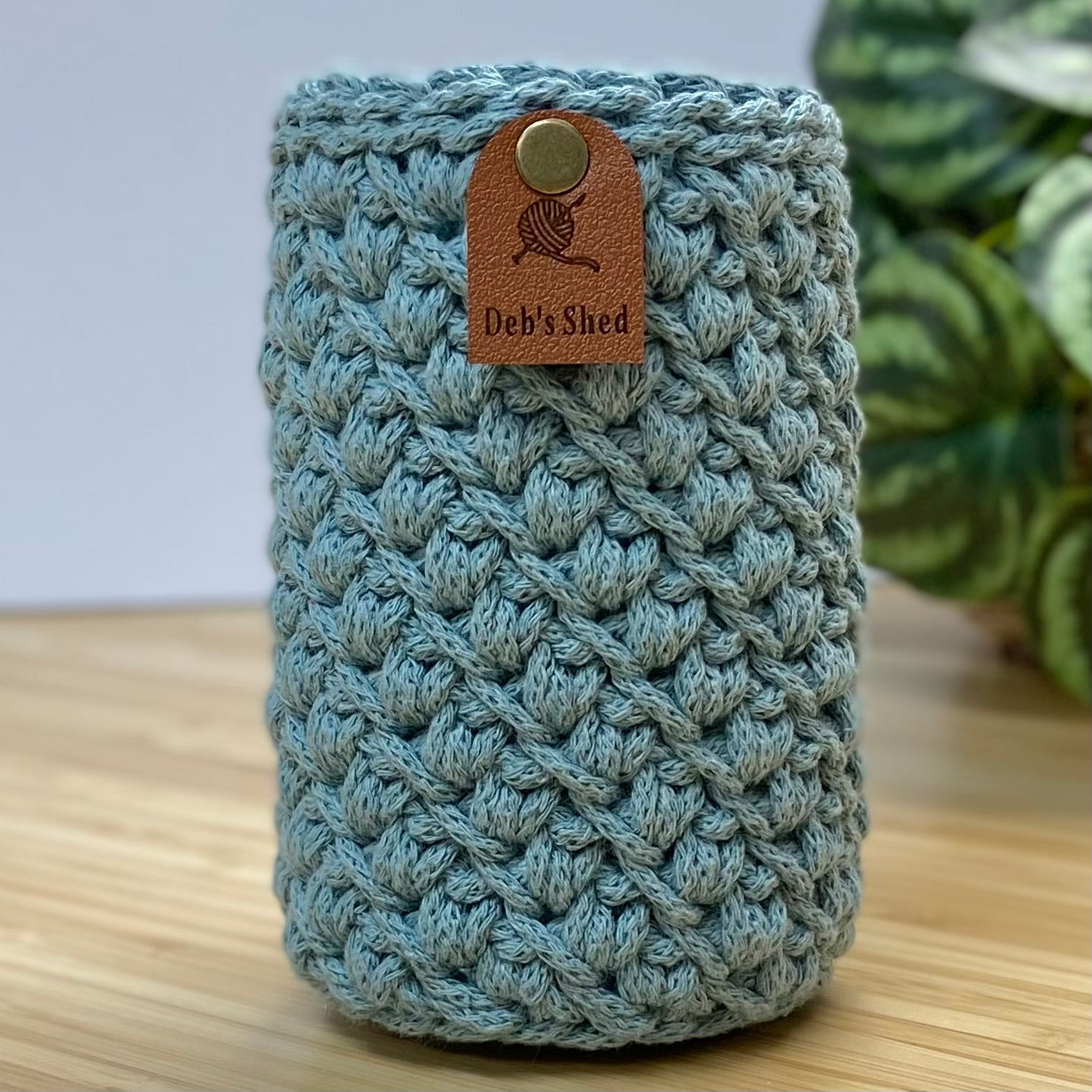 Brew Crozie – Crochet Beverage Cozy - Spring