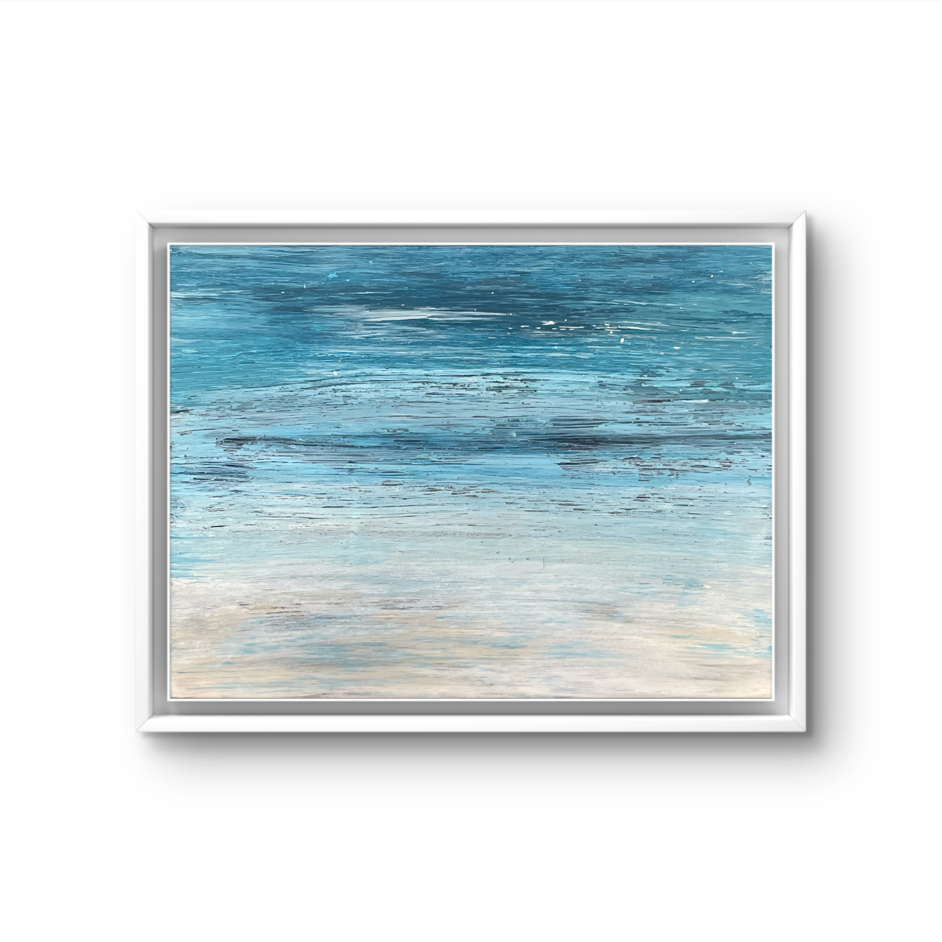 Peace Adrift 1 + 2 - Drifting Shores Collection Original Textured Acrylic
