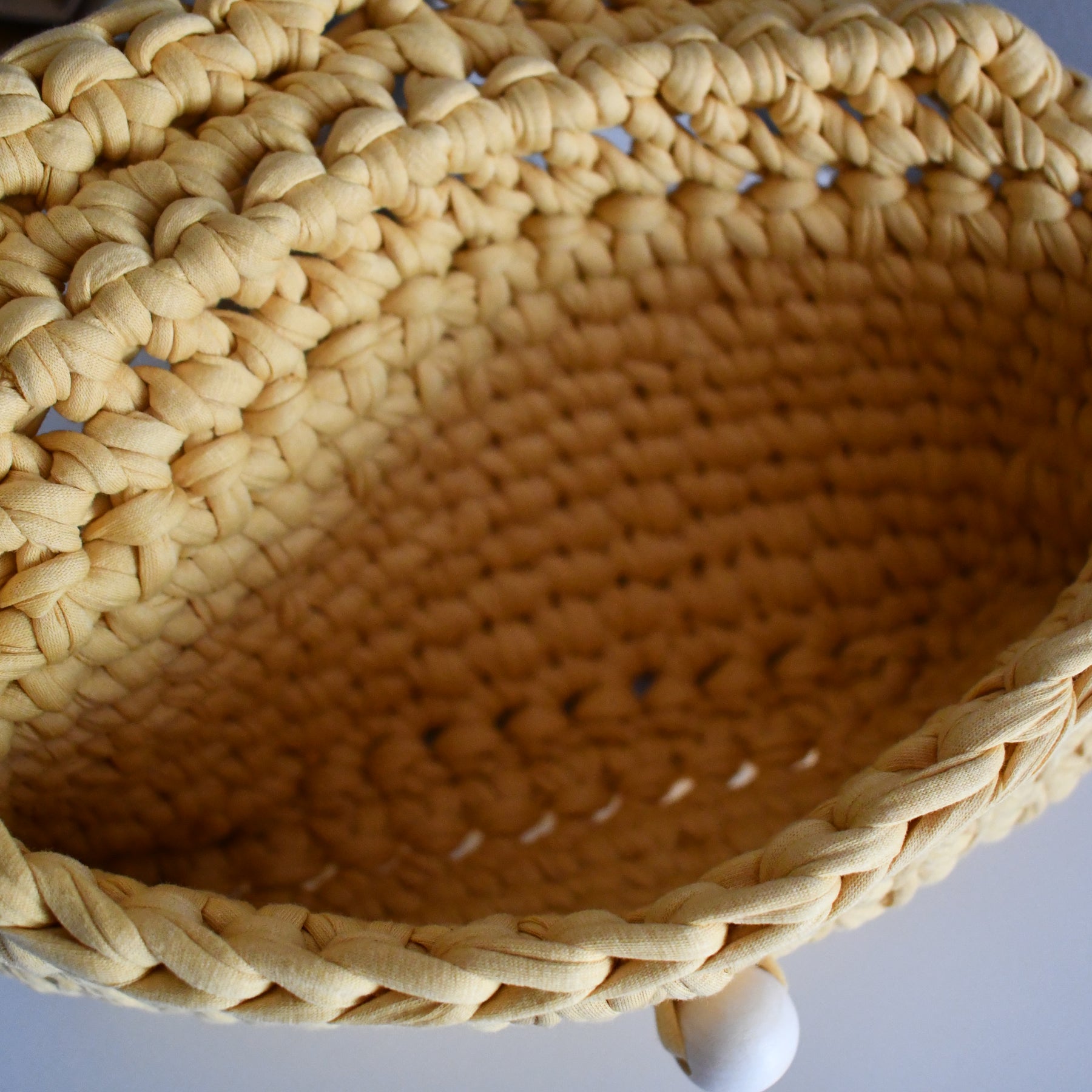 Handmade Crochet Clutch Bag Mustard