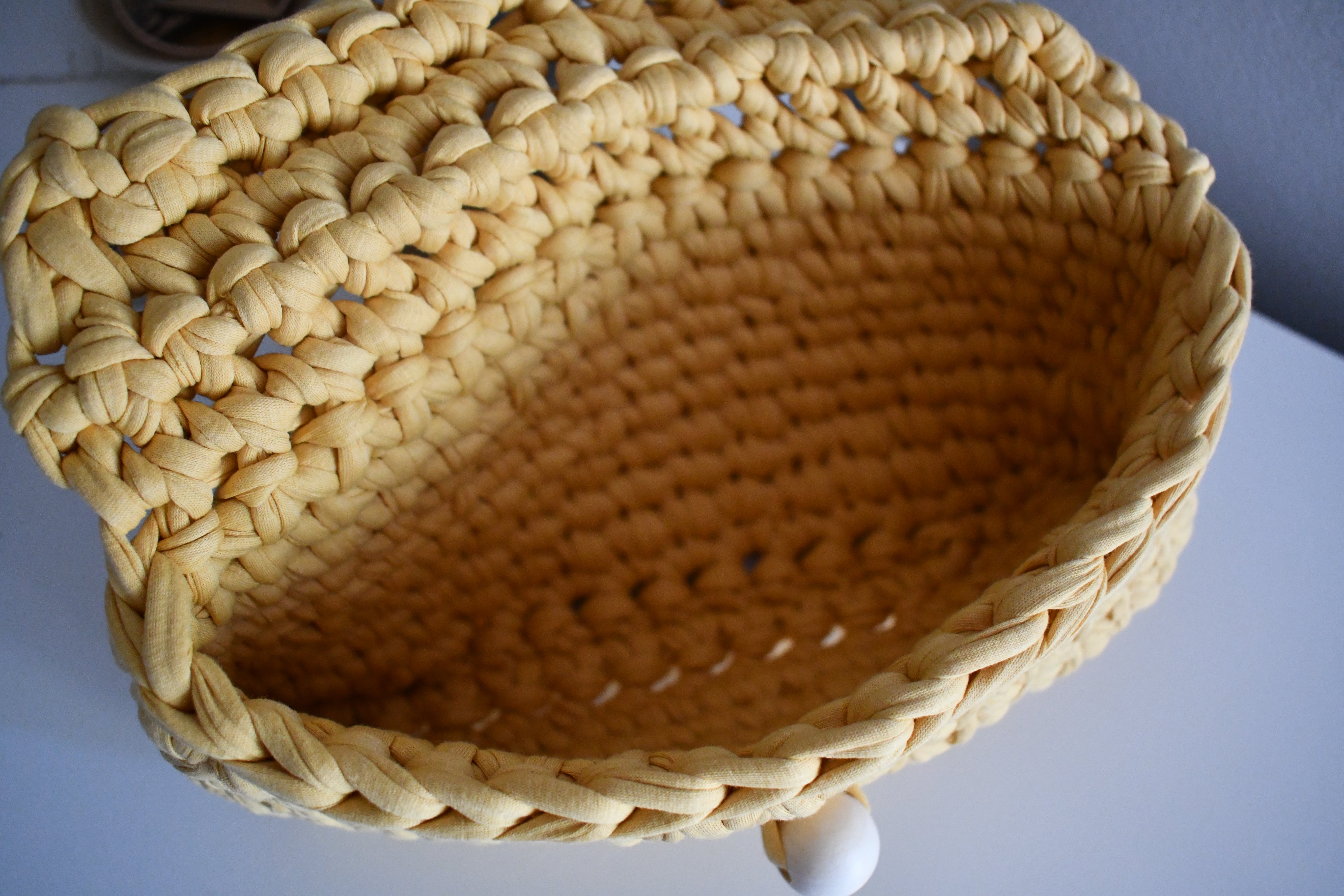 Handmade Crochet Clutch Bag Mustard