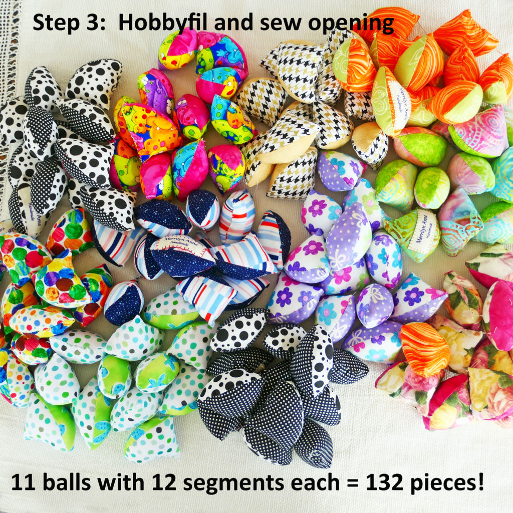 Balls. Handmade, children's soft balls. Bright colours.  Bulk buys.