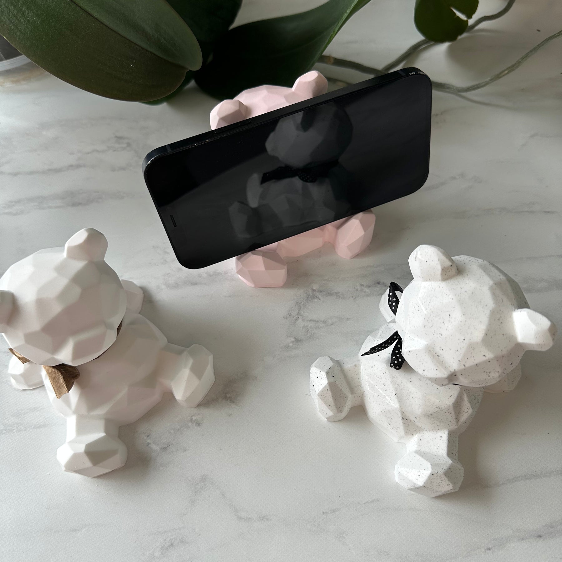 Geometric Bear Phone Holder