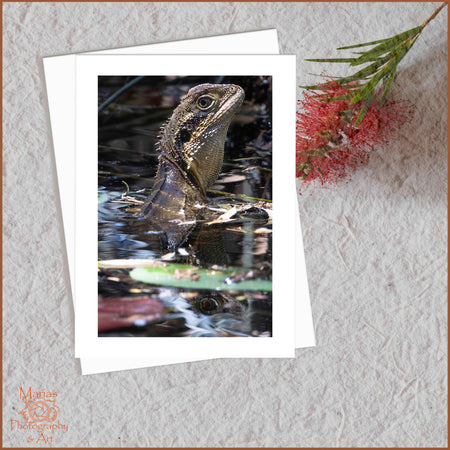 Blank Greeting Card - Eastern Water dragon