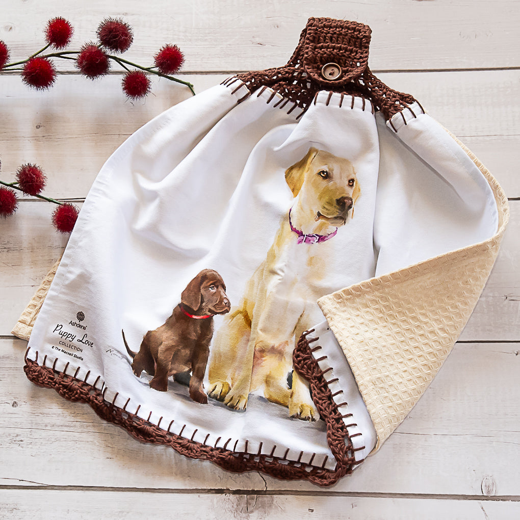 Pet Lovers Hanging Tea Towel / Hand Towels - Double