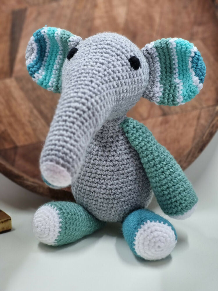 Elephant crochet toy