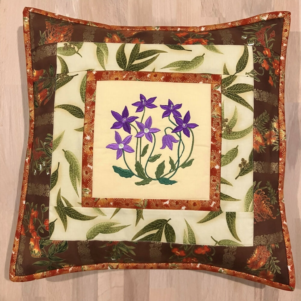 cushion-cover-handmade-quilted-Australian-native-Royal-Bluebell_4