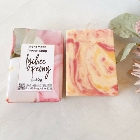 Lychee Peony Handmade Soap, Vegan Soap, Scented Soap