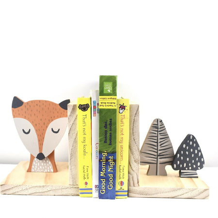 Orange Fox bookends