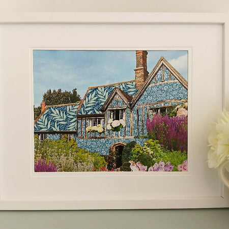 'Cornelia's House' original mixed media collage