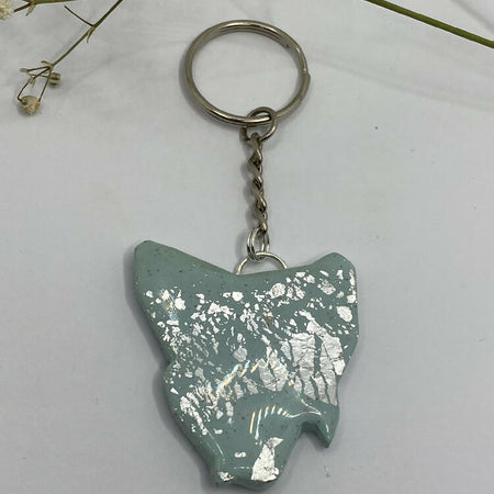 Key Ring - Tassie design - polymer clay