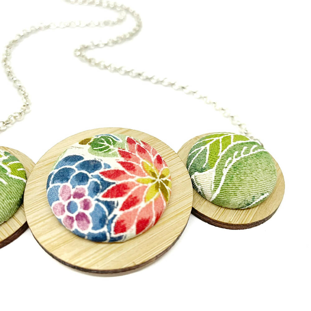 Three Disc Necklace - Small Circles
