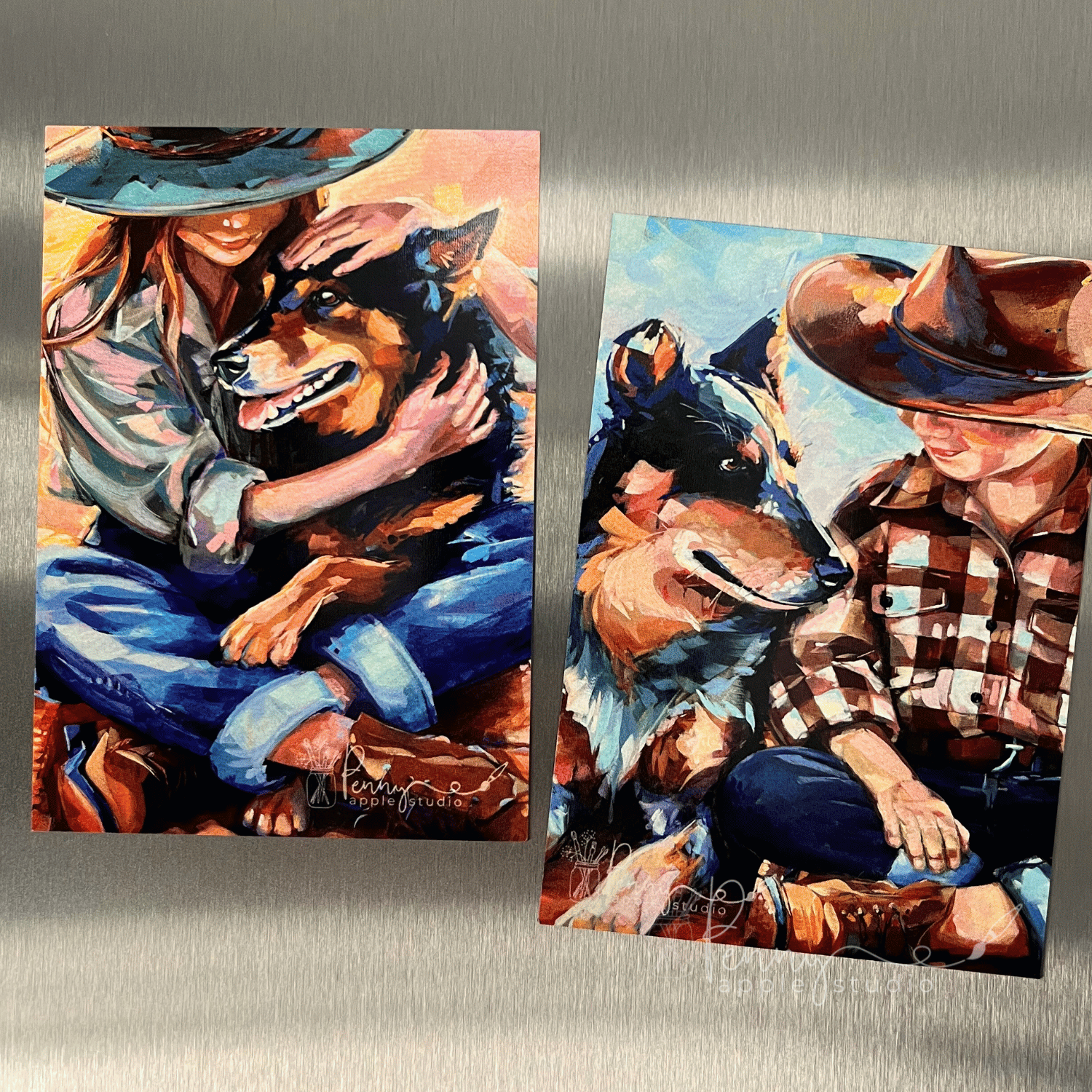 (2) Magnet Set – Expressive Mini Art for Small Spaces