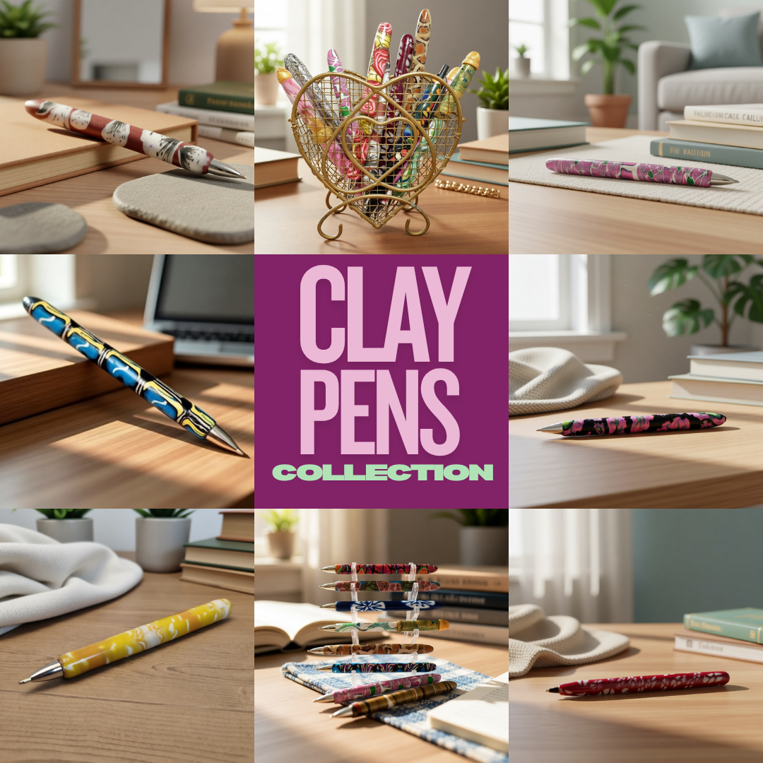 Polymer Clay Refillable Pens – Great For Arthritis - Lots of colours to choose from