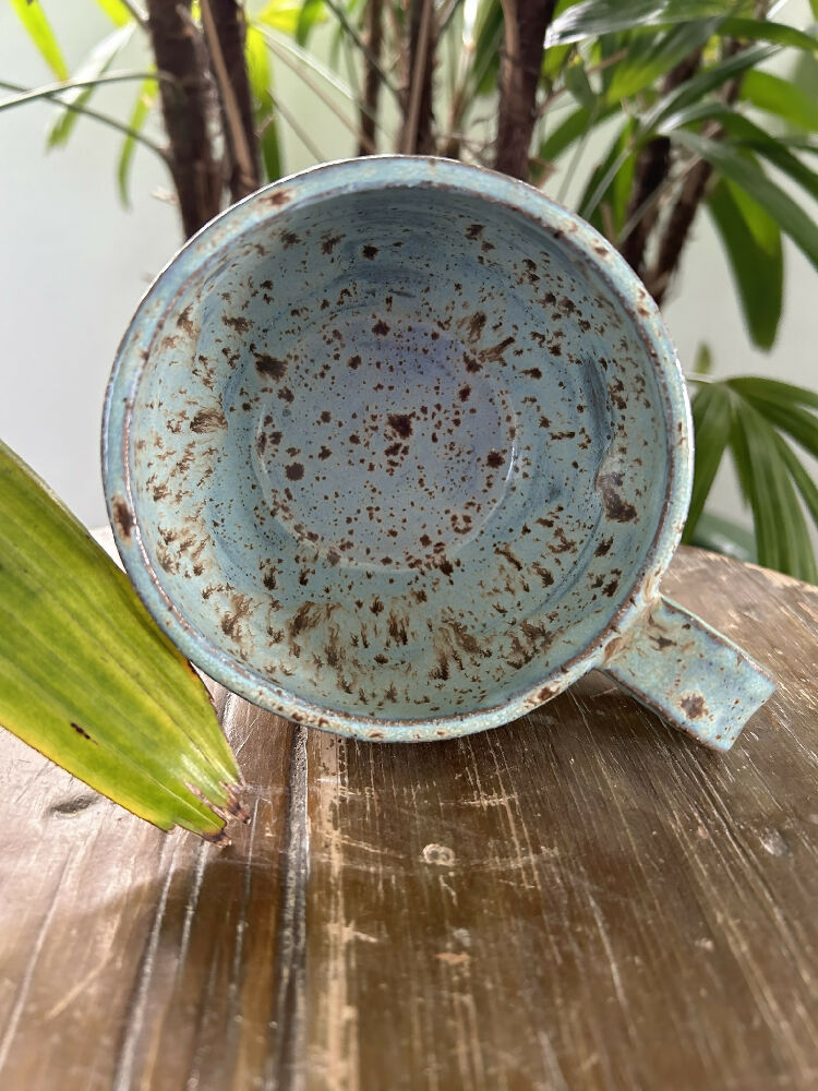 Handmade pottery mug