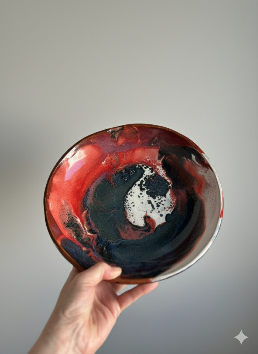 "Lava Flow" Serving Bowl (27cm)