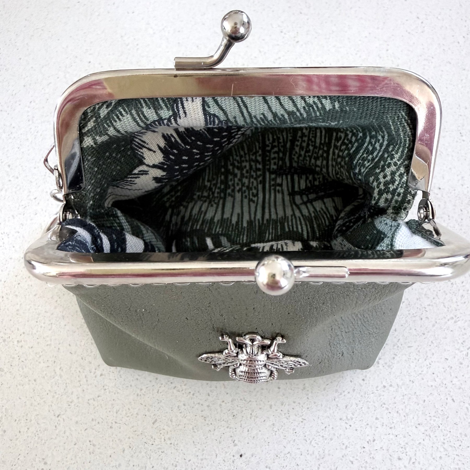‘Bee’ coin purse with key chain