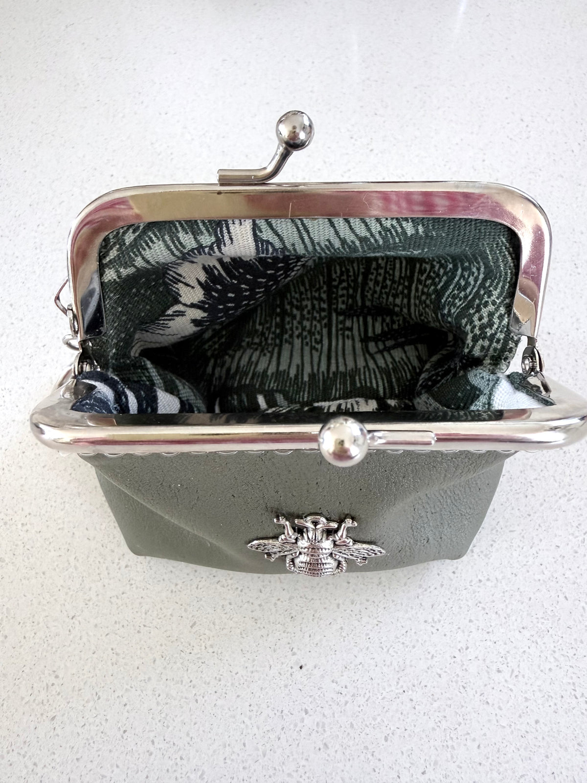 ‘Bee’ coin purse with key chain