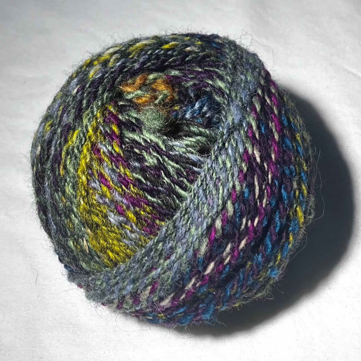 Earth and sky colour combo yarn