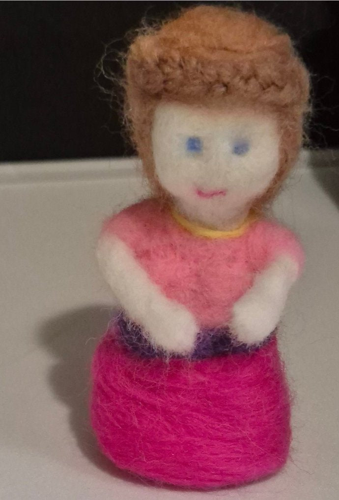 Needle Felted Lady/woman/girl