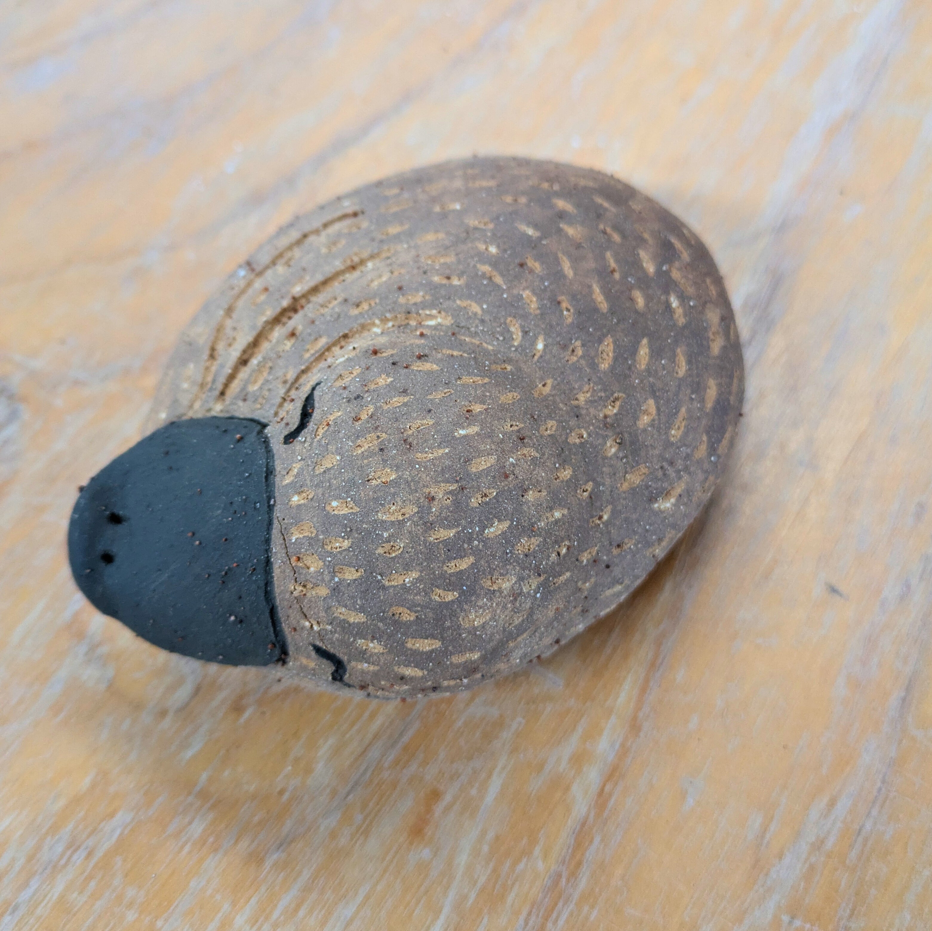 Handmade Sleeping Platypus Ceramic Sculpture