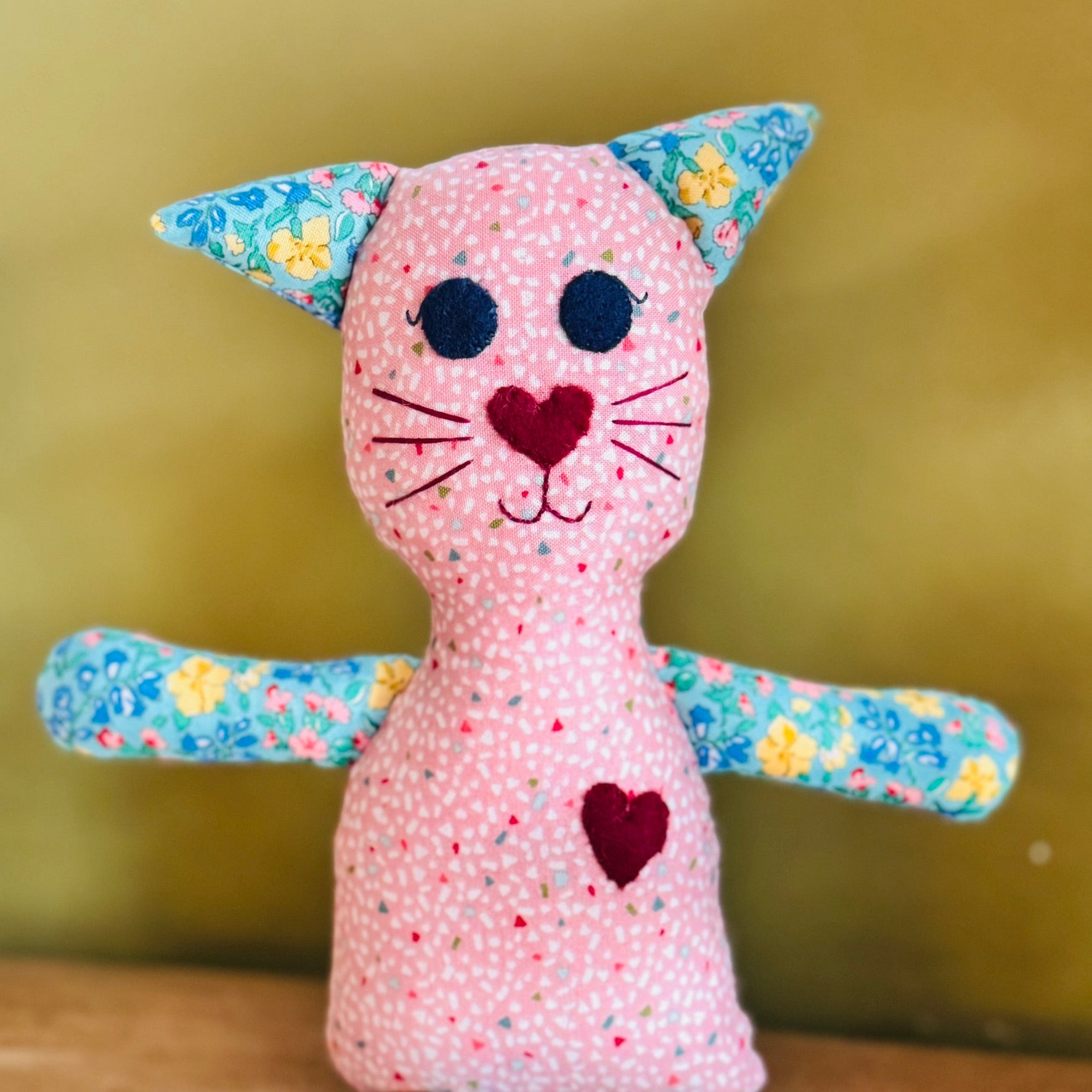 Nixie - the handmade cat - soft toy