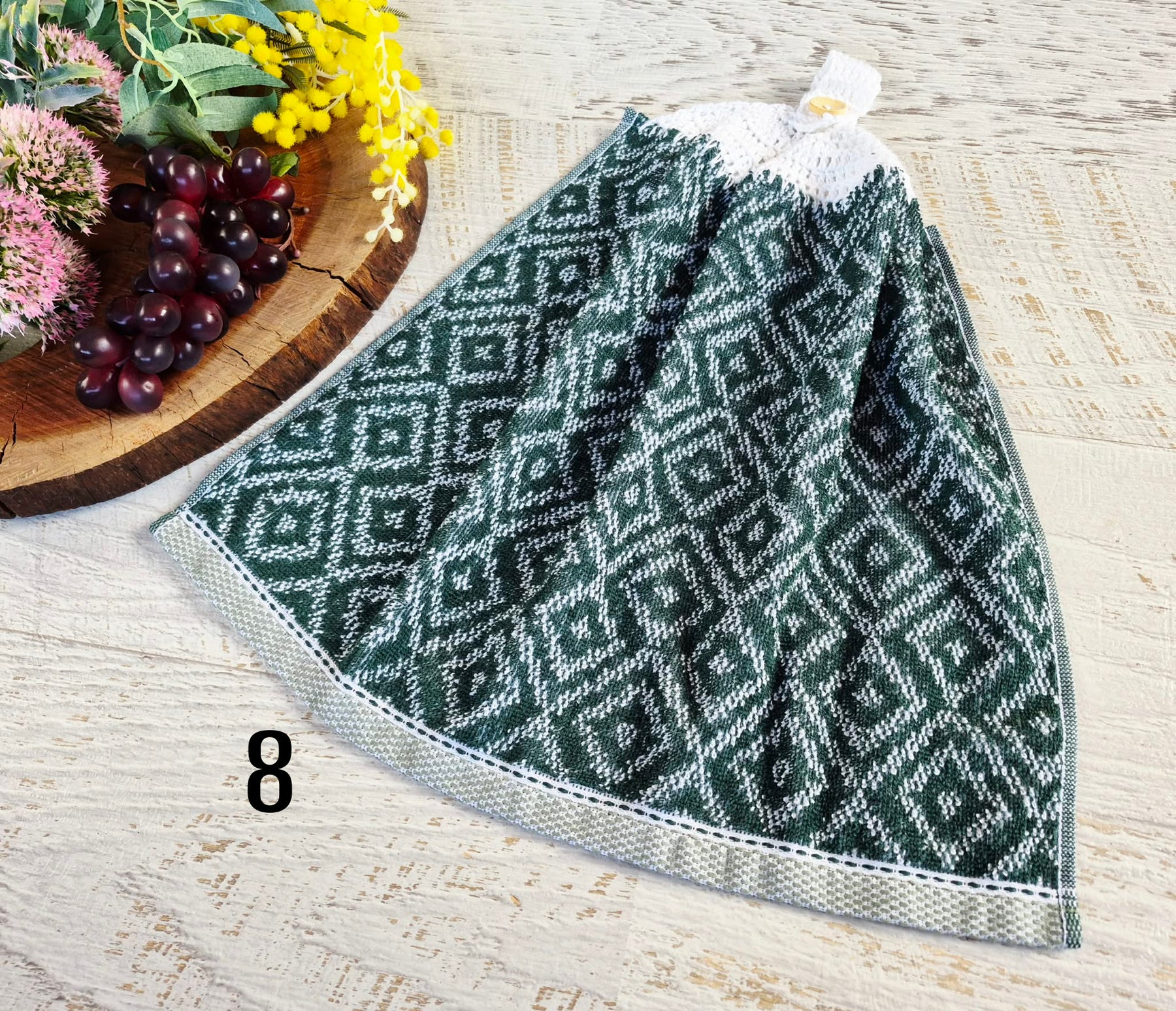 Kitchen Hand Towel | Hanging | Cotton | SINGLE LAYER | 9 Styles - 1-9