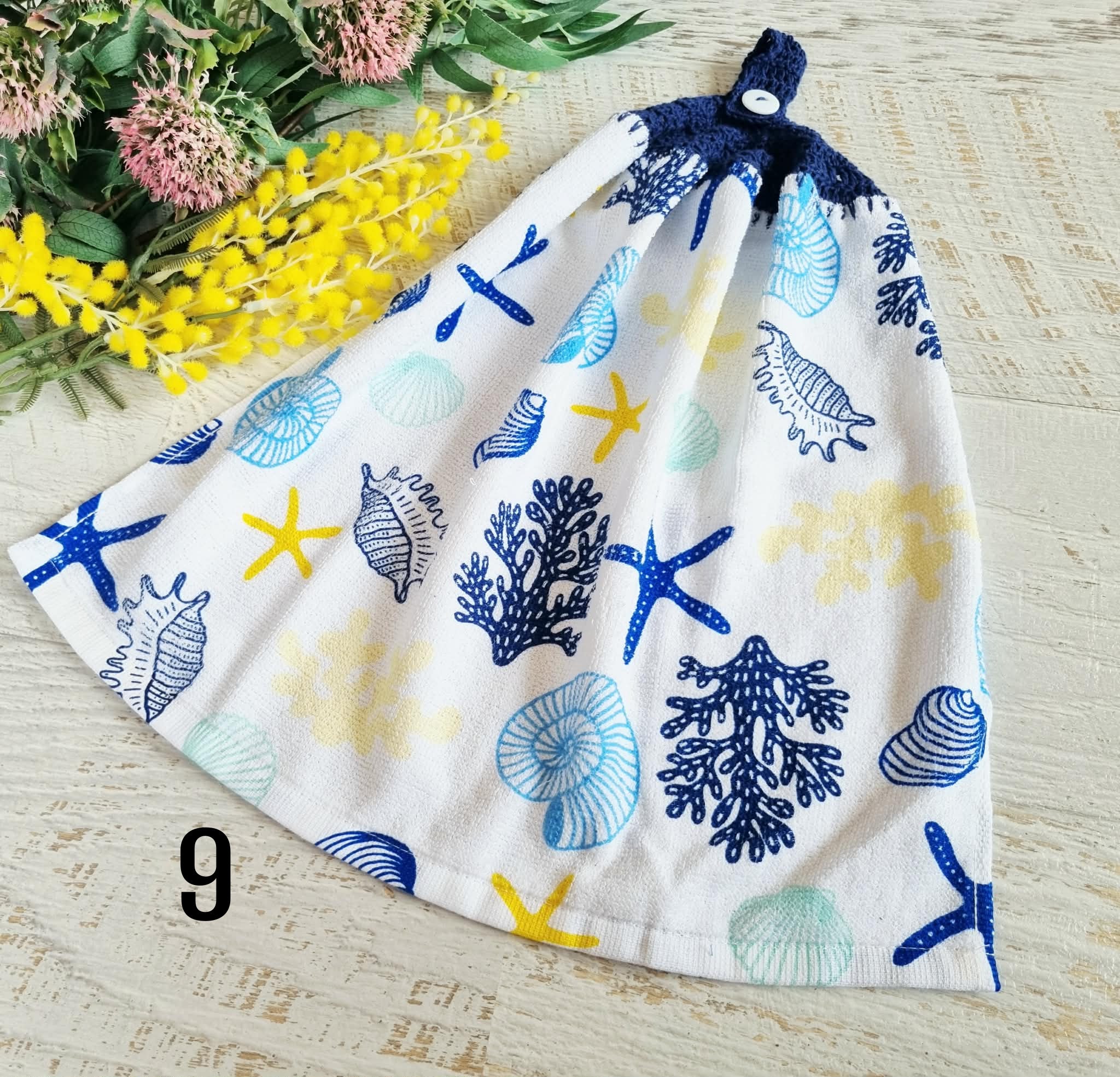 Kitchen Hand Towel | Hanging | Cotton | SINGLE LAYER | 9 Styles - 1-9