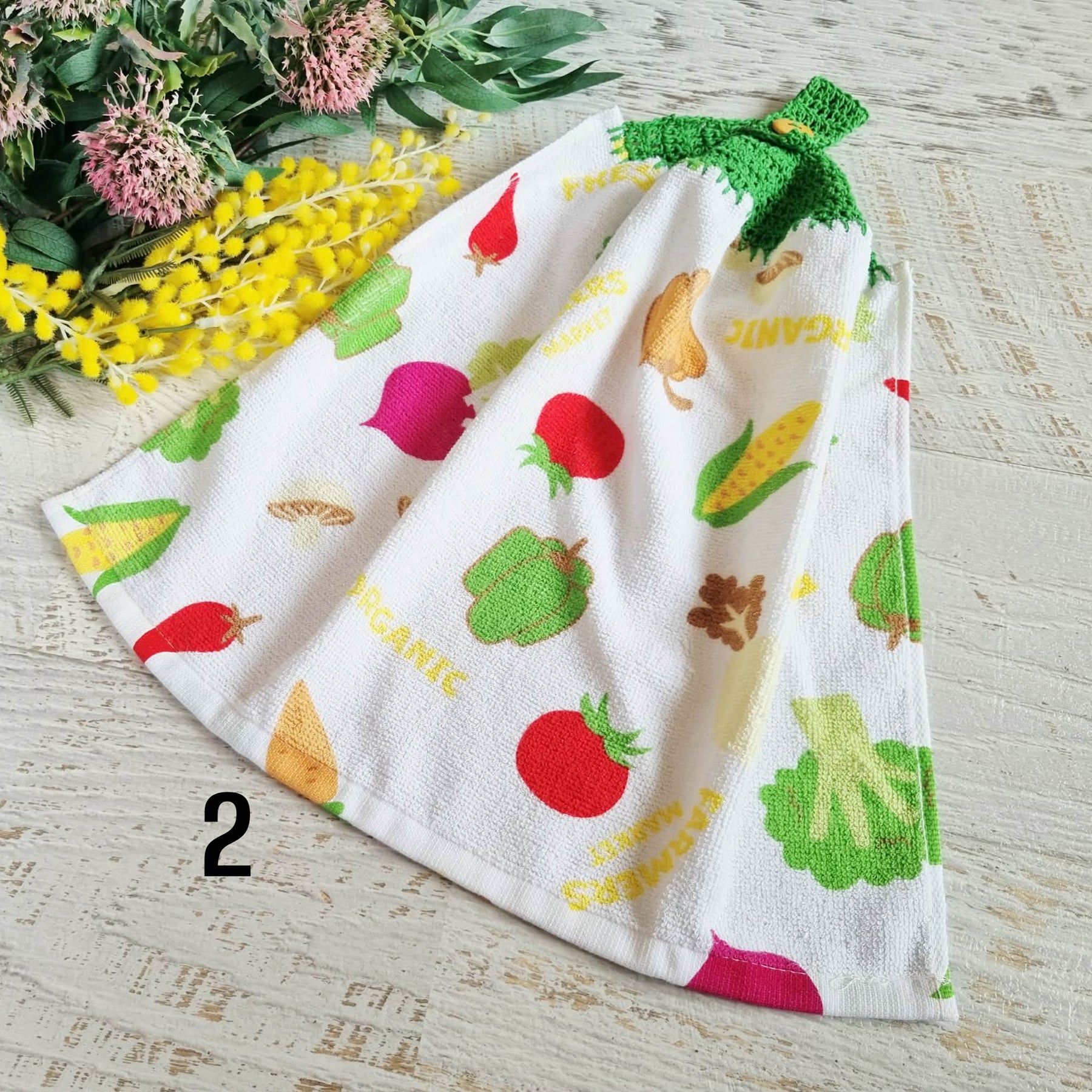 Kitchen Hand Towel | Hanging | Cotton | SINGLE LAYER | 9 Styles - 1-9