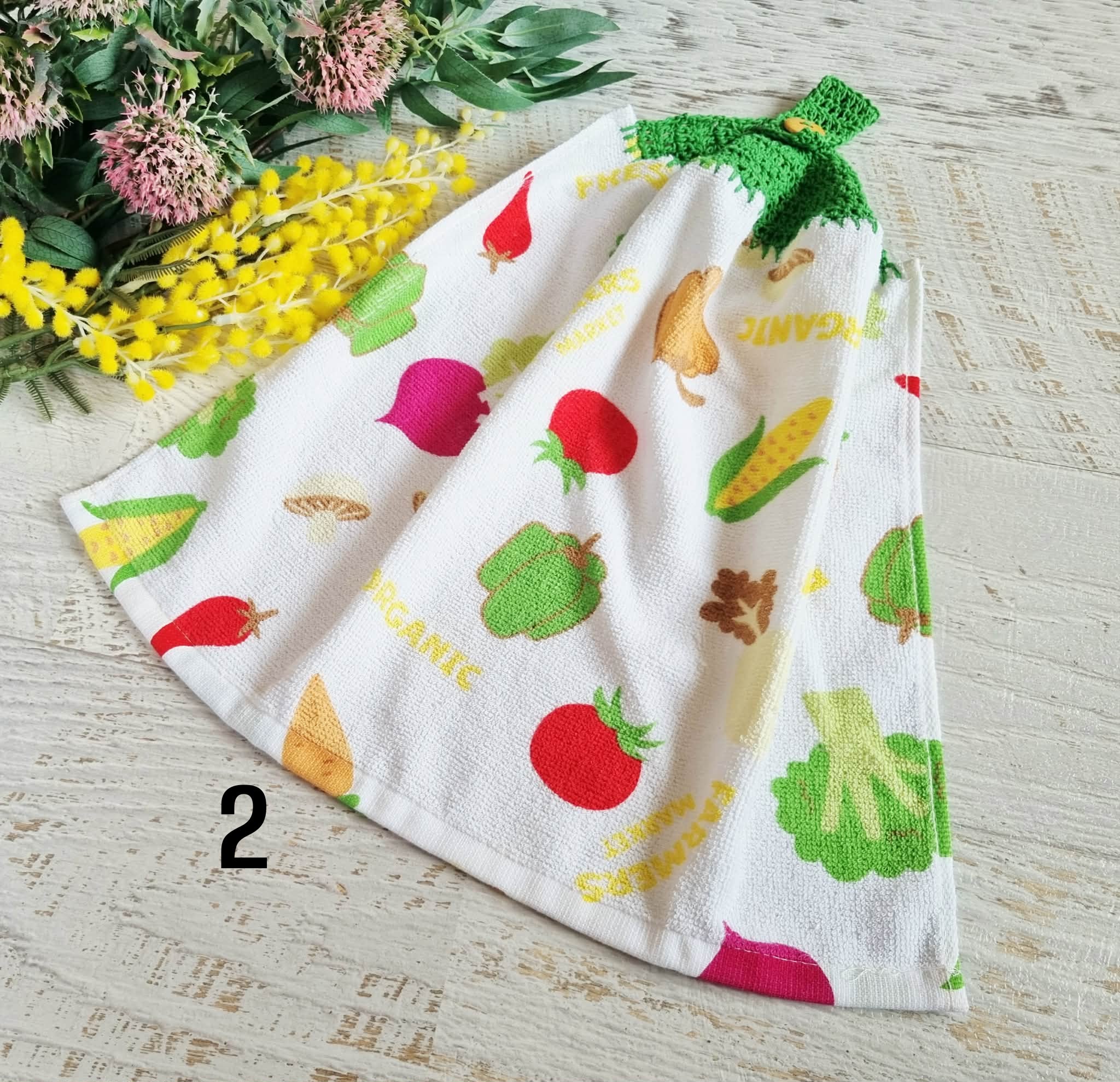 Kitchen Hand Towel | Hanging | Cotton | SINGLE LAYER | 9 Styles - 1-9