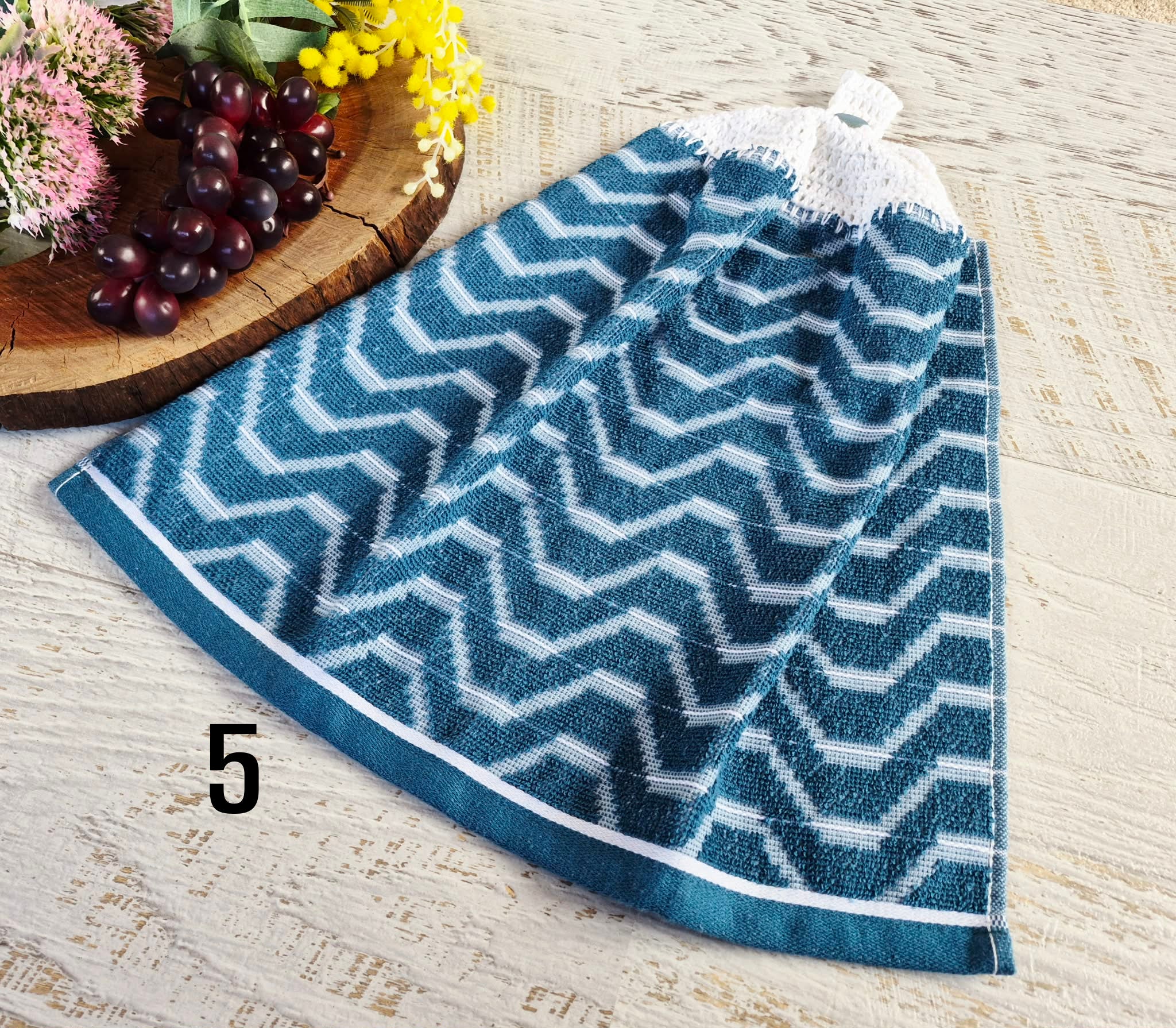Kitchen Hand Towel | Hanging | Cotton | SINGLE LAYER | 9 Styles - 1-9