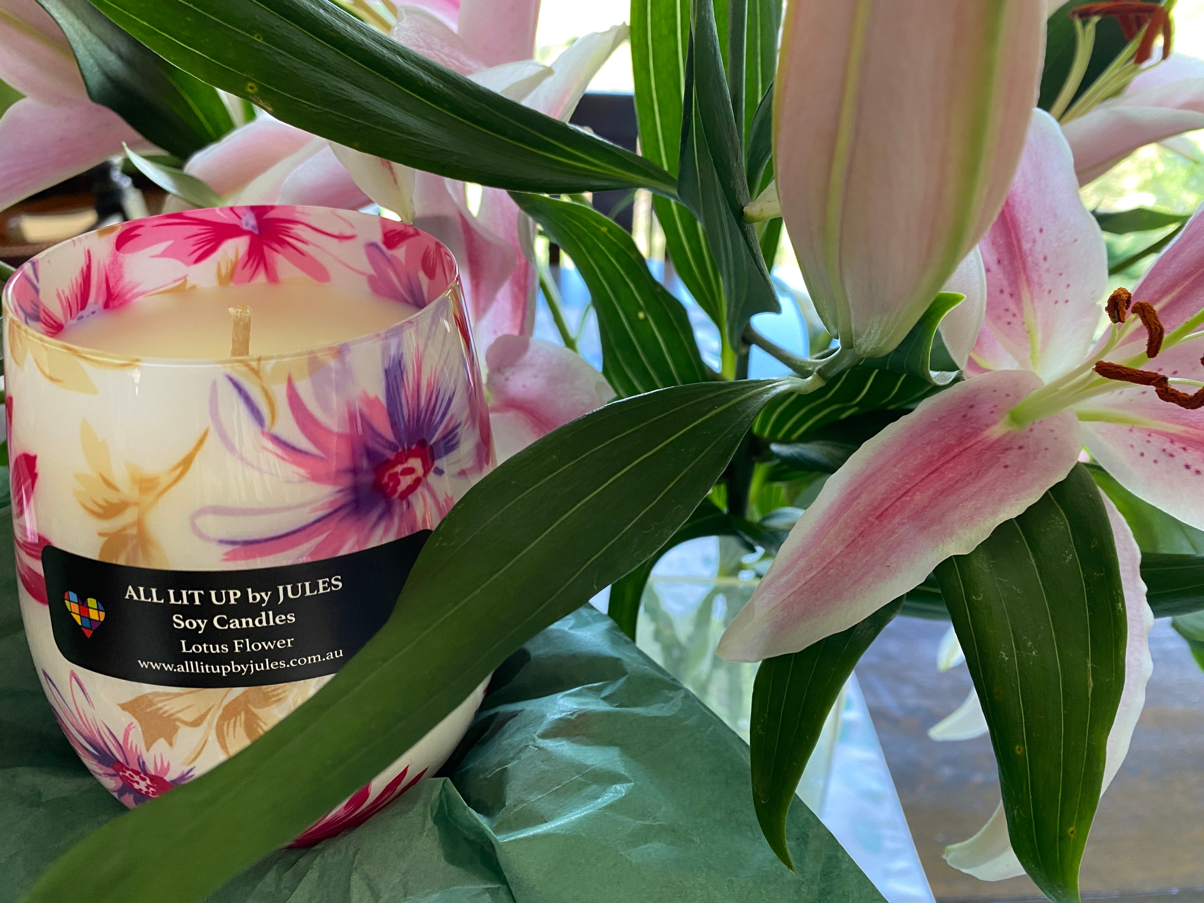 Daisy Maisy Floral Glass - Poured to Order